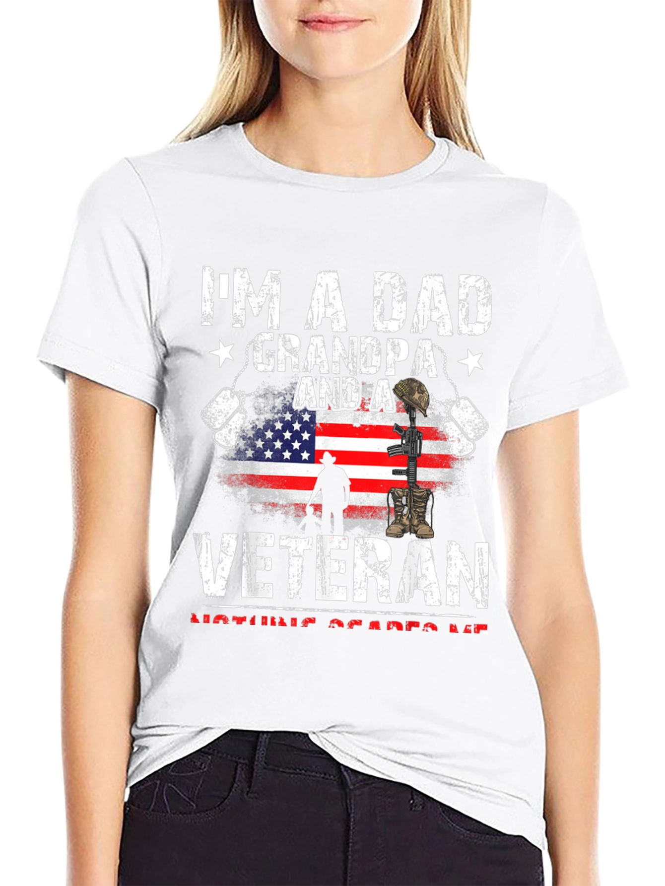 Dad Grandpa Veteran Graphic Tee