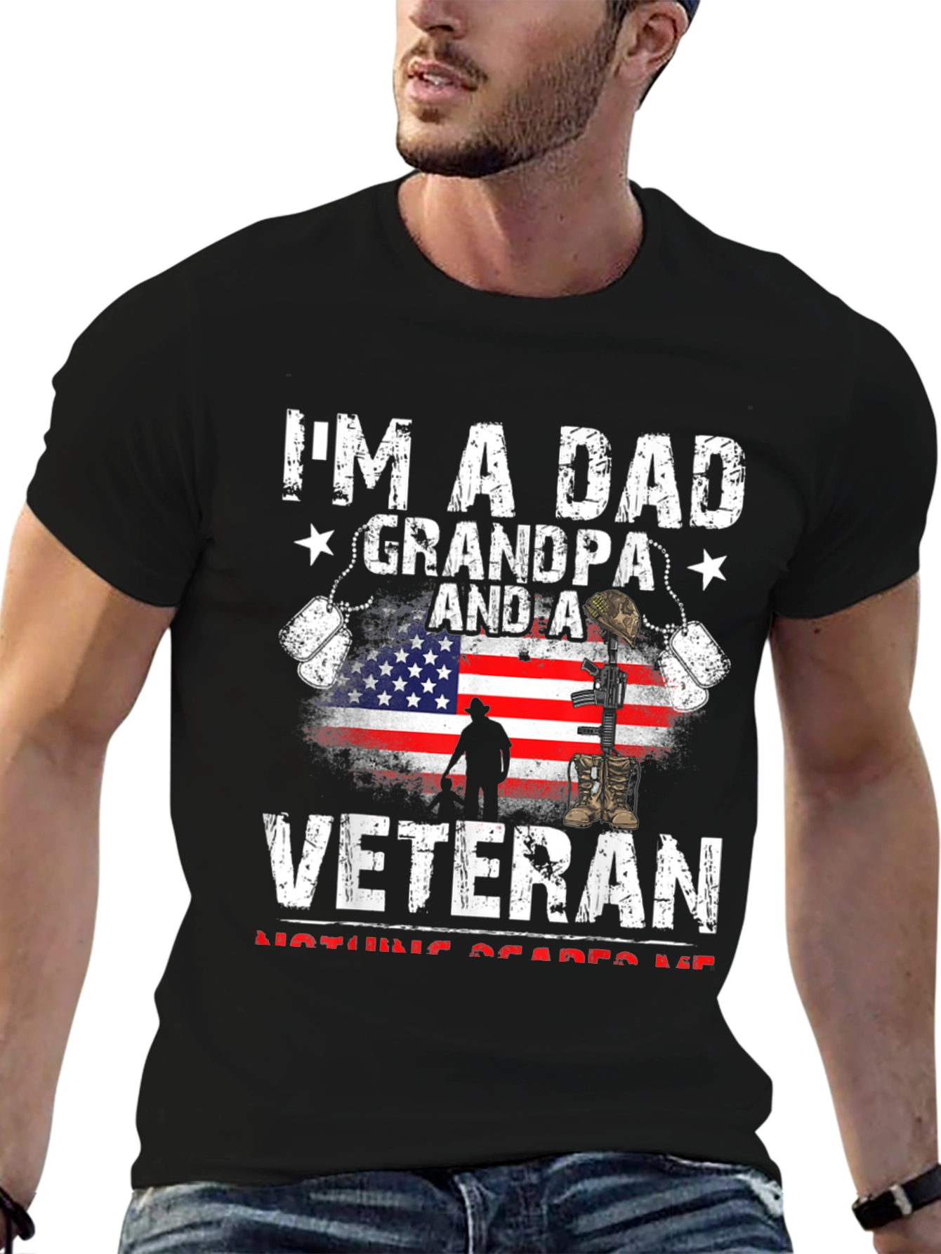 Dad Grandpa Veteran Graphic Tee