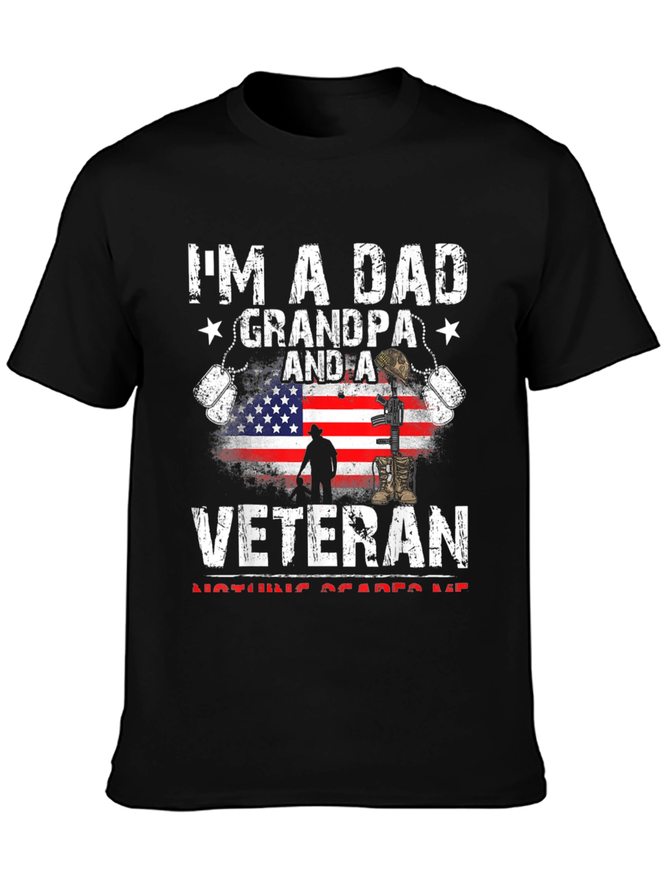 Dad Grandpa Veteran Graphic Tee