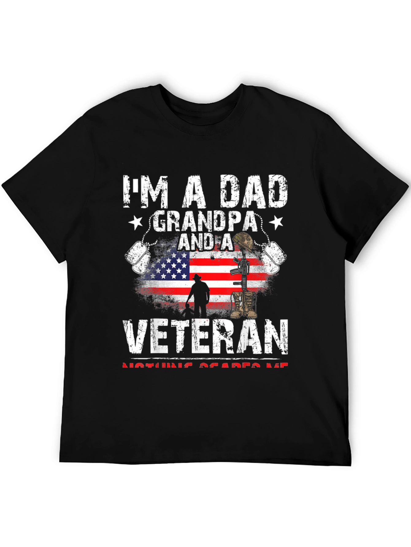 Dad Grandpa Veteran Graphic Tee