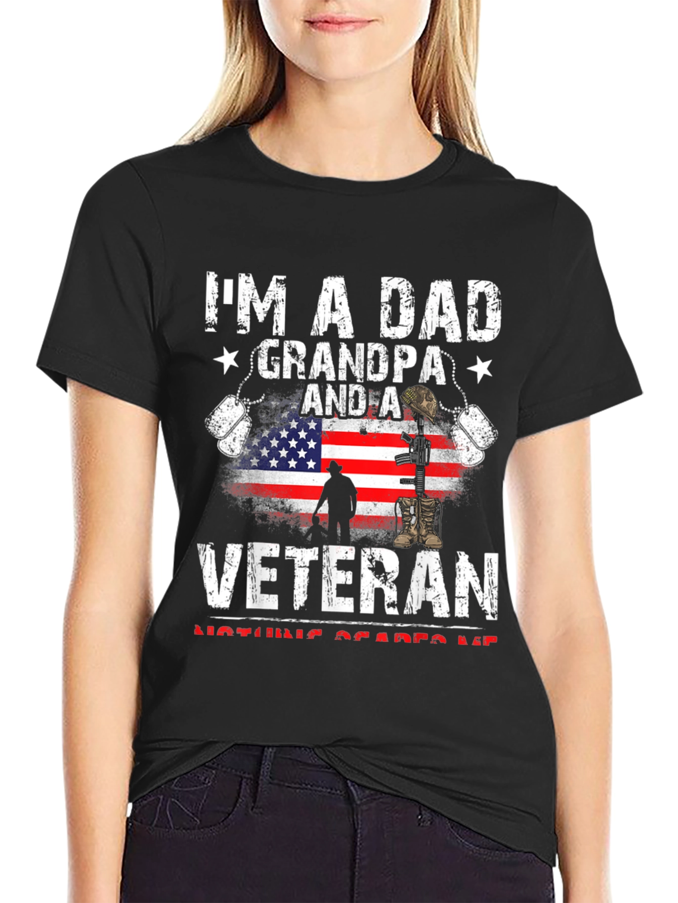 Dad Grandpa Veteran Graphic Tee