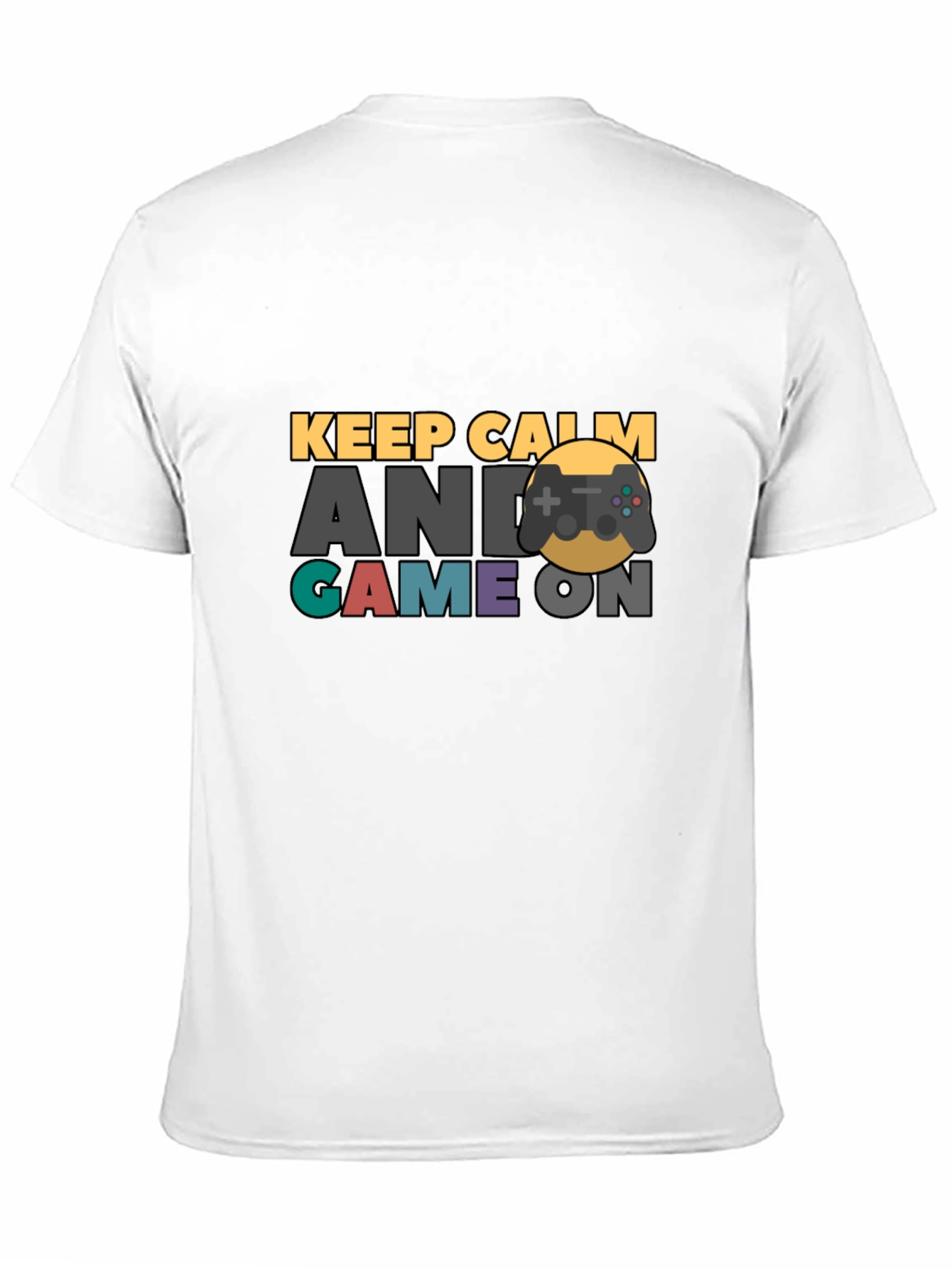 Keep Calm Game On Black T-Shirt