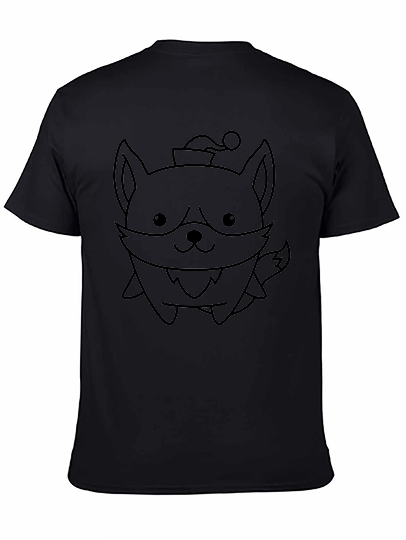 Cute Cartoon Fox Christmas Graphic T-Shirt