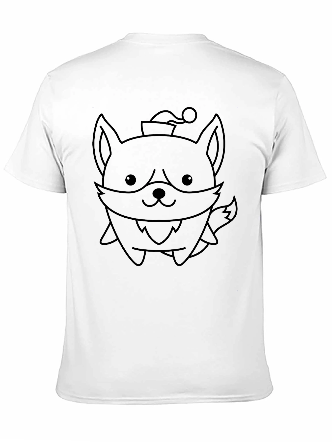 Cute Cartoon Fox Christmas Graphic T-Shirt