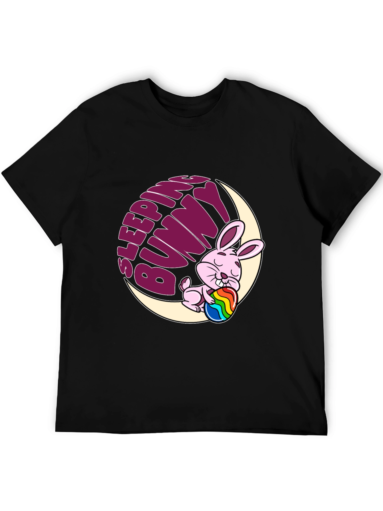 Sleeping Bunny Graphic Tee - Easter Holiday Shirt
