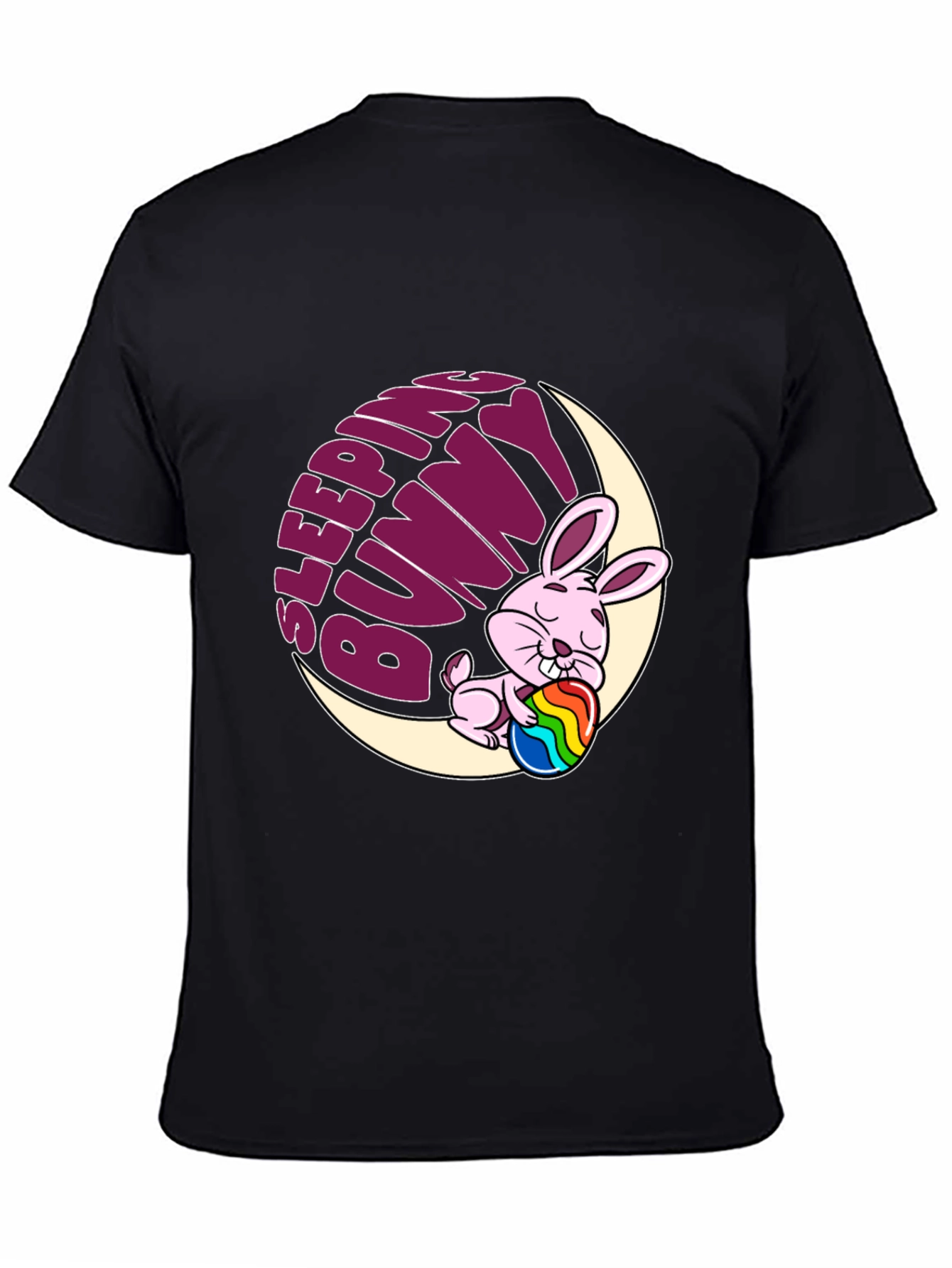 Sleeping Bunny Graphic Tee - Easter Holiday Shirt