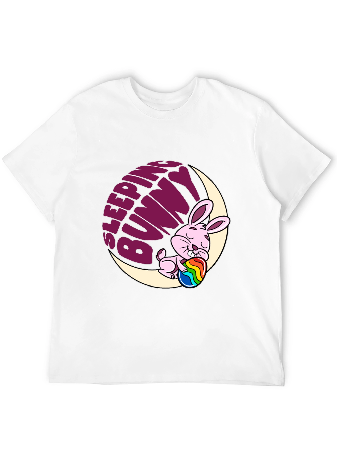 Sleeping Bunny Graphic Tee - Easter Holiday Shirt