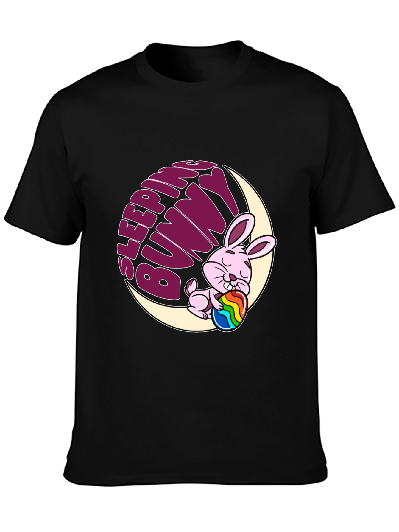 Sleeping Bunny Graphic Tee - Easter Holiday Shirt