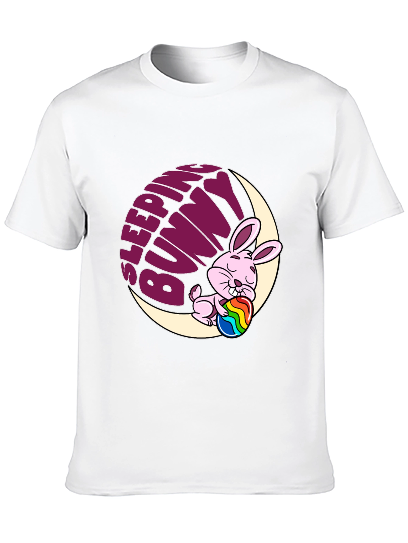 Sleeping Bunny Graphic Tee - Easter Holiday Shirt