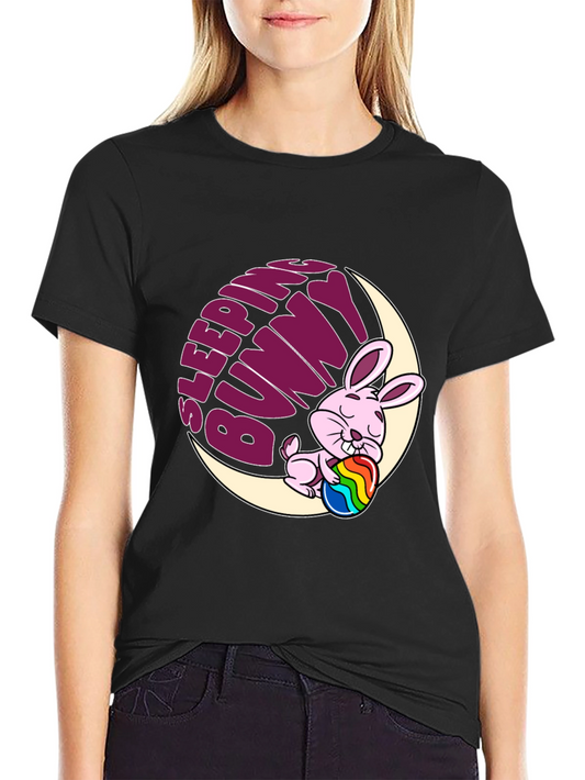 Sleeping Bunny Graphic Tee - Easter Holiday Shirt