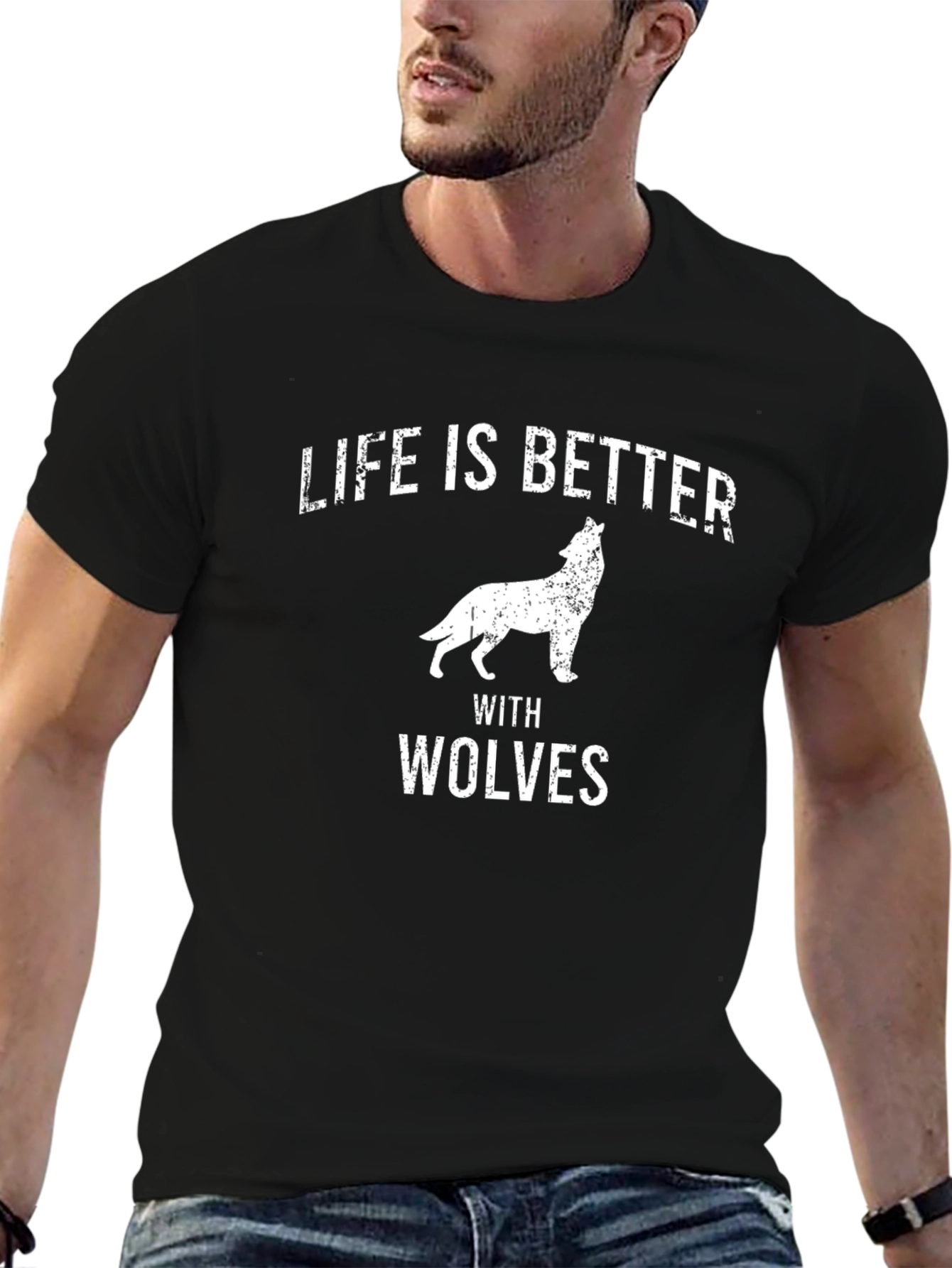 Life is Better with Wolves Graphic Tee