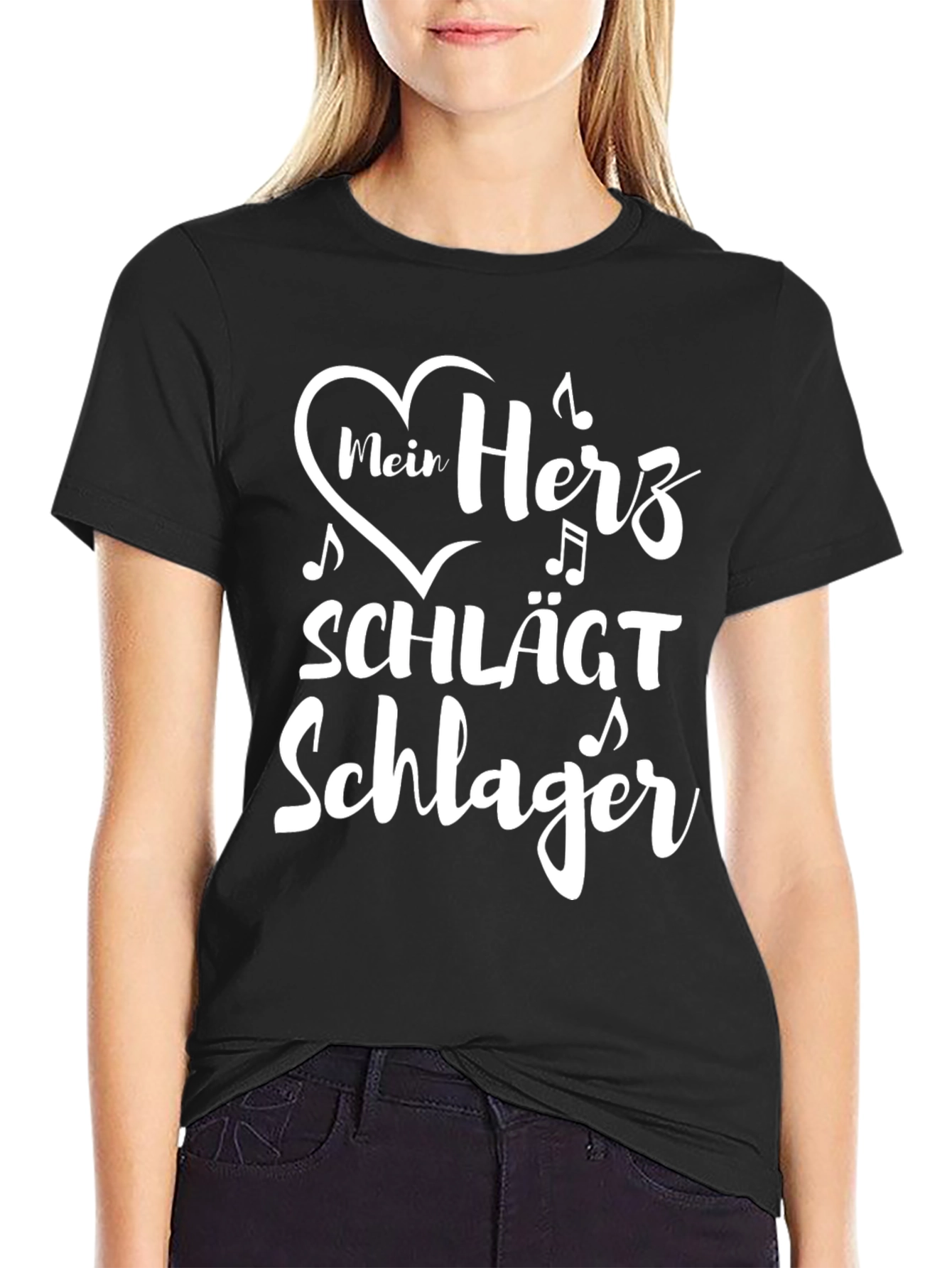 Mein Herz Schlager T-Shirt - Music Lover Tee