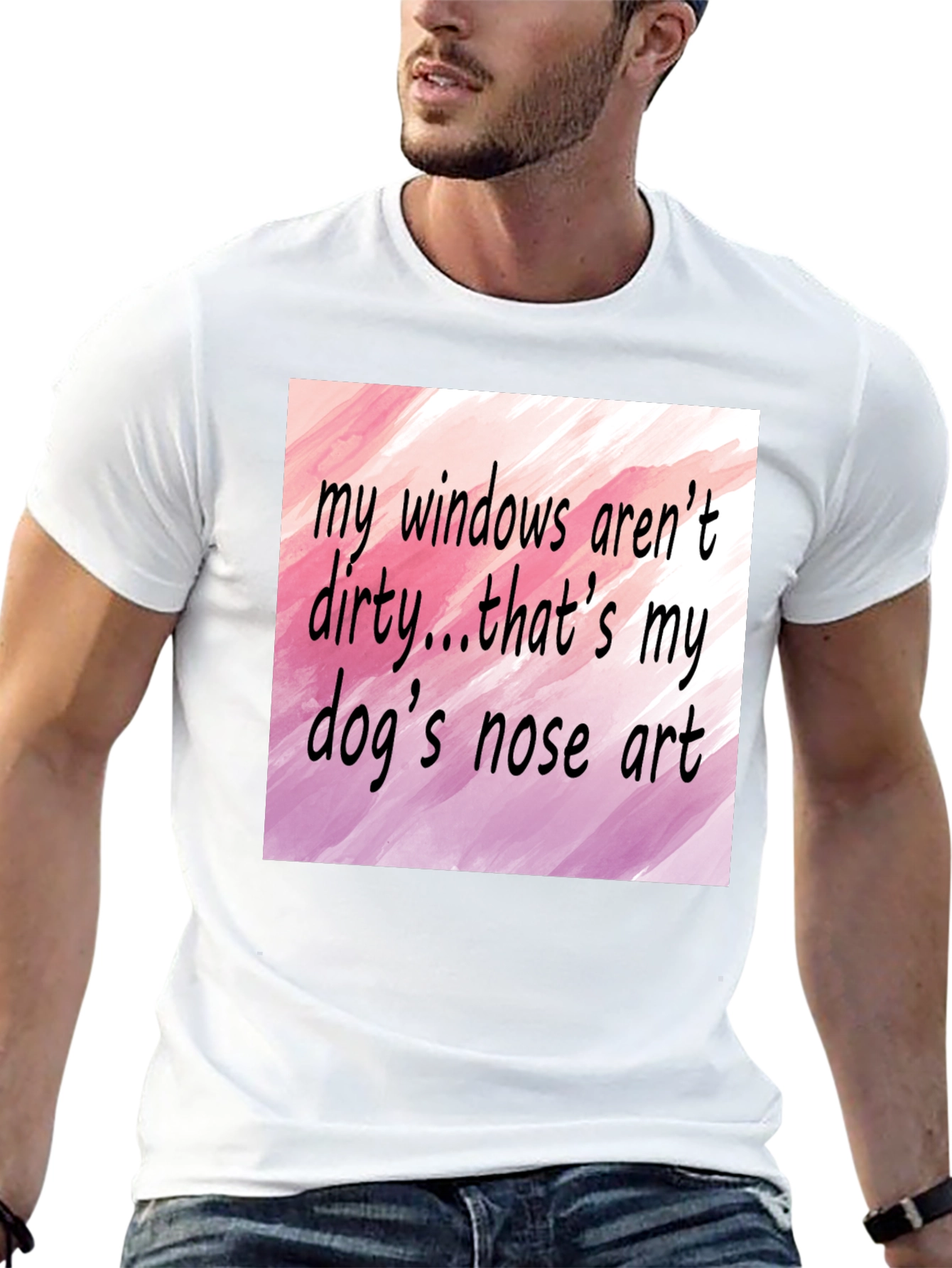 Dog Nose Art T-Shirt - Funny Pet Lover Tee