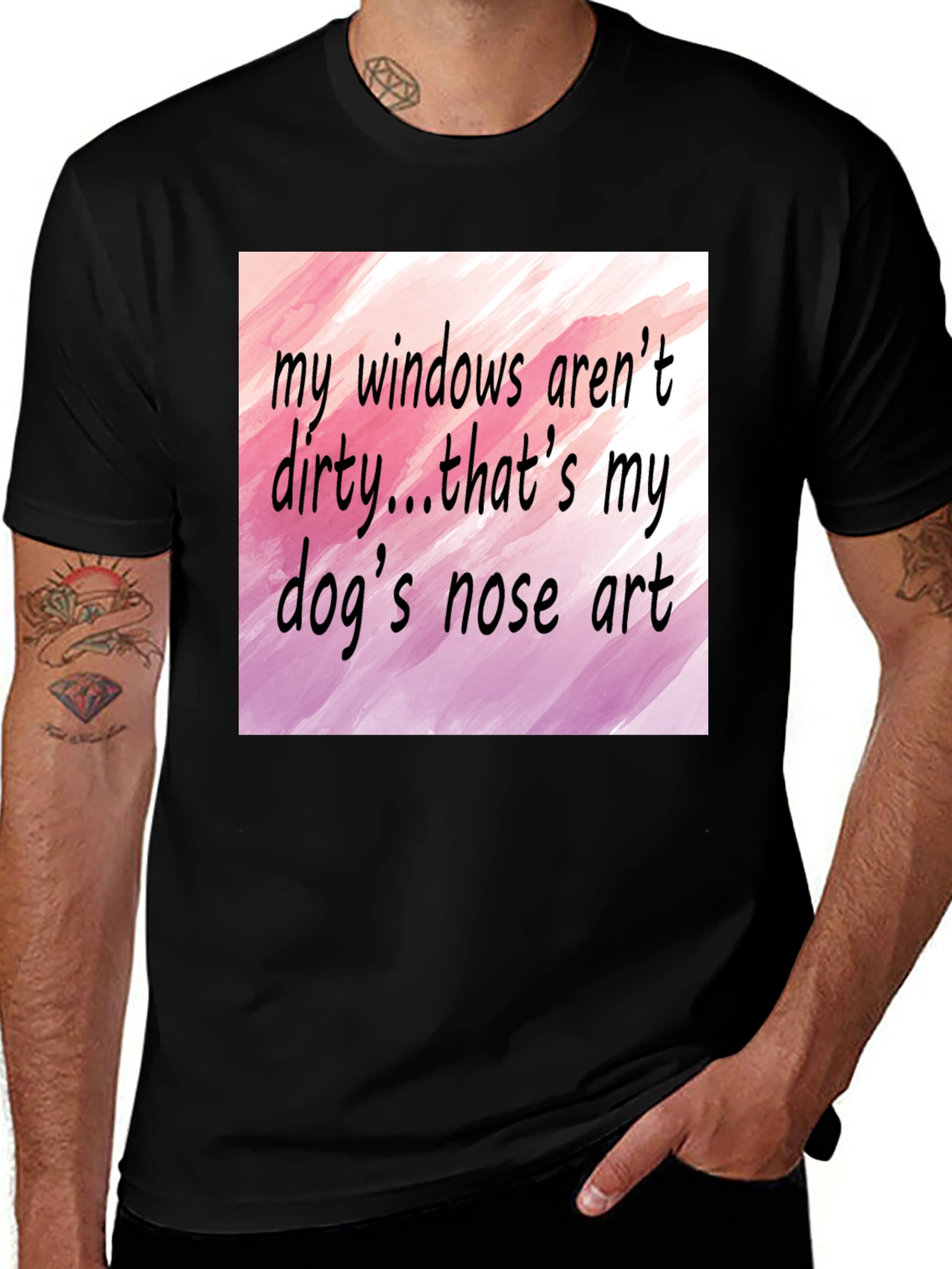Dog Nose Art T-Shirt - Funny Pet Lover Tee