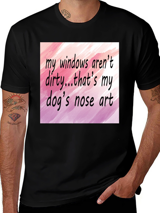 Dog Nose Art T-Shirt - Funny Pet Lover Tee