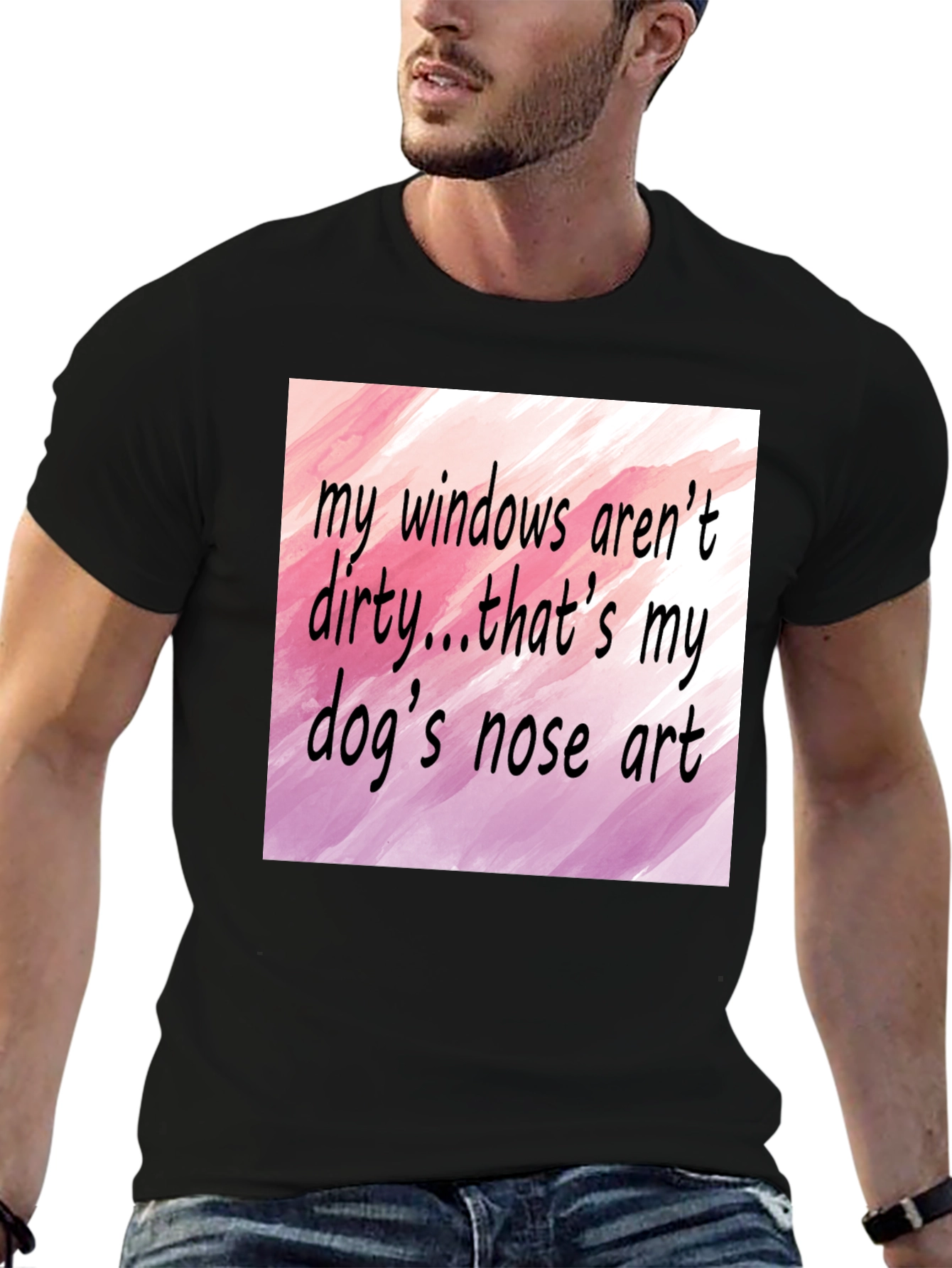 Dog Nose Art T-Shirt - Funny Pet Lover Tee