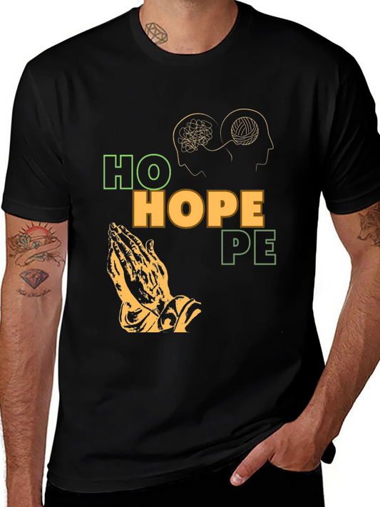 Hope Graphic T-Shirt Unique Praying Hands Design