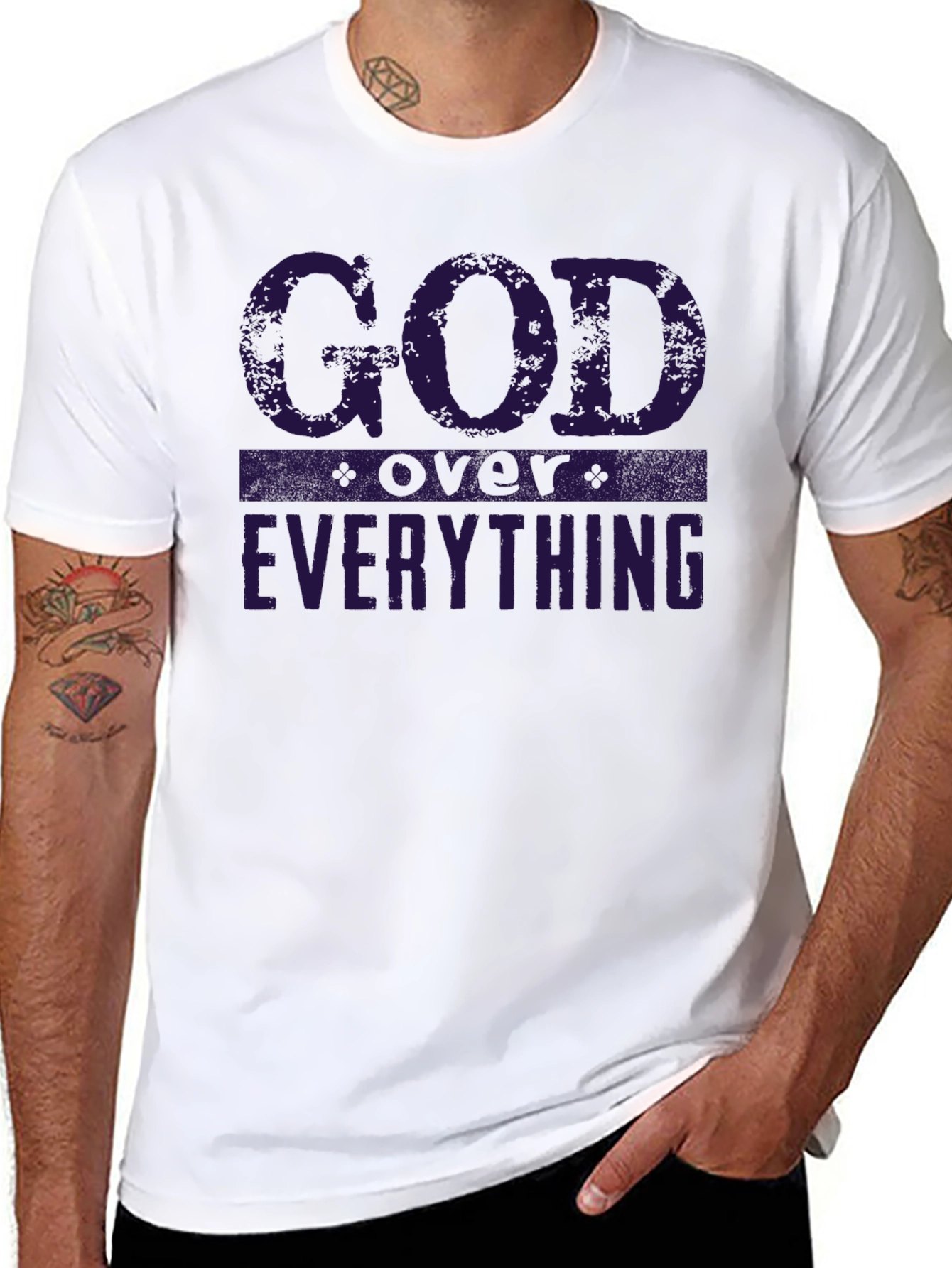 God Over Everything Graphic Tee - Religious T-Shirt