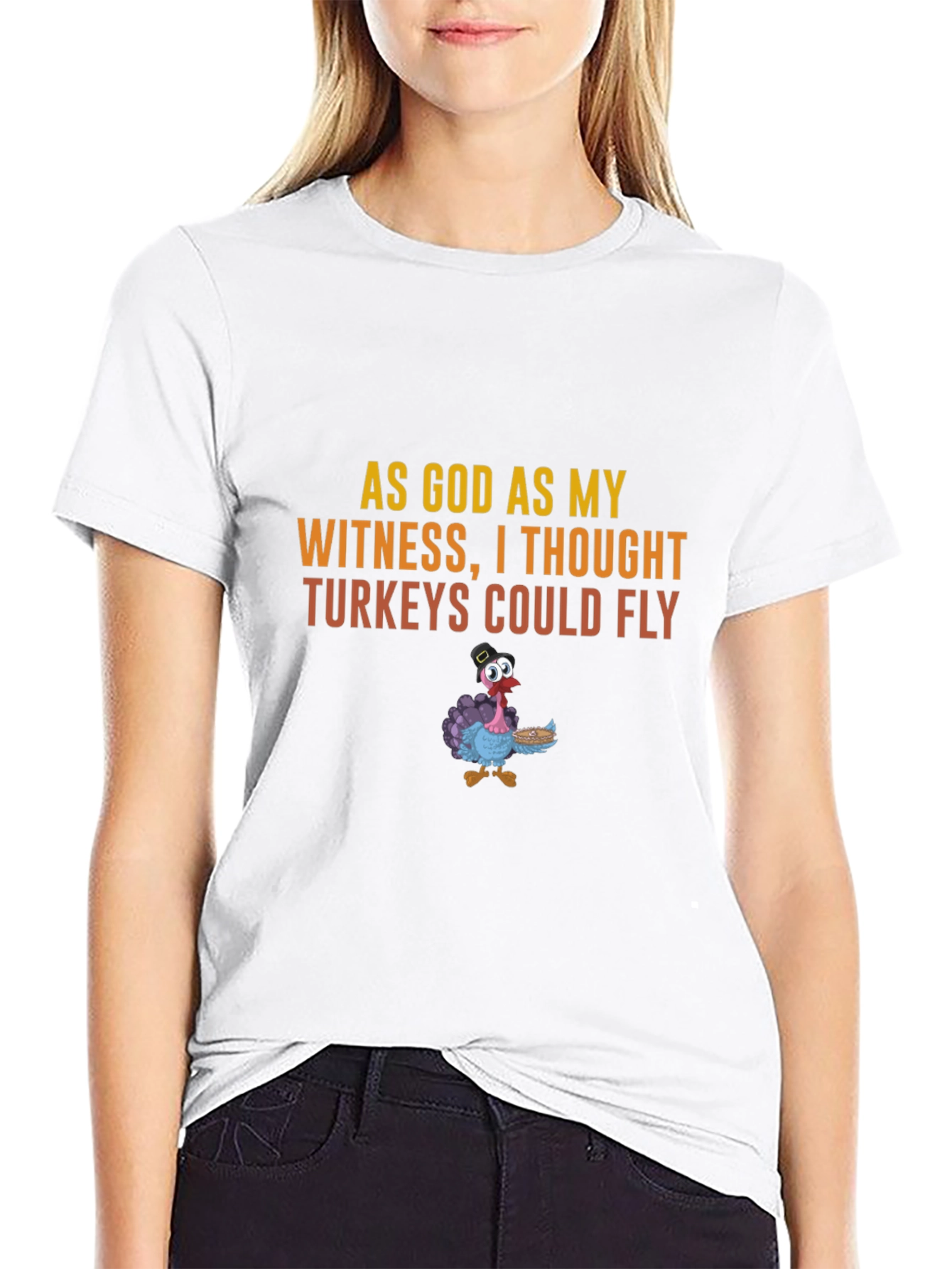Funny Thanksgiving Turkey Graphic T-Shirt