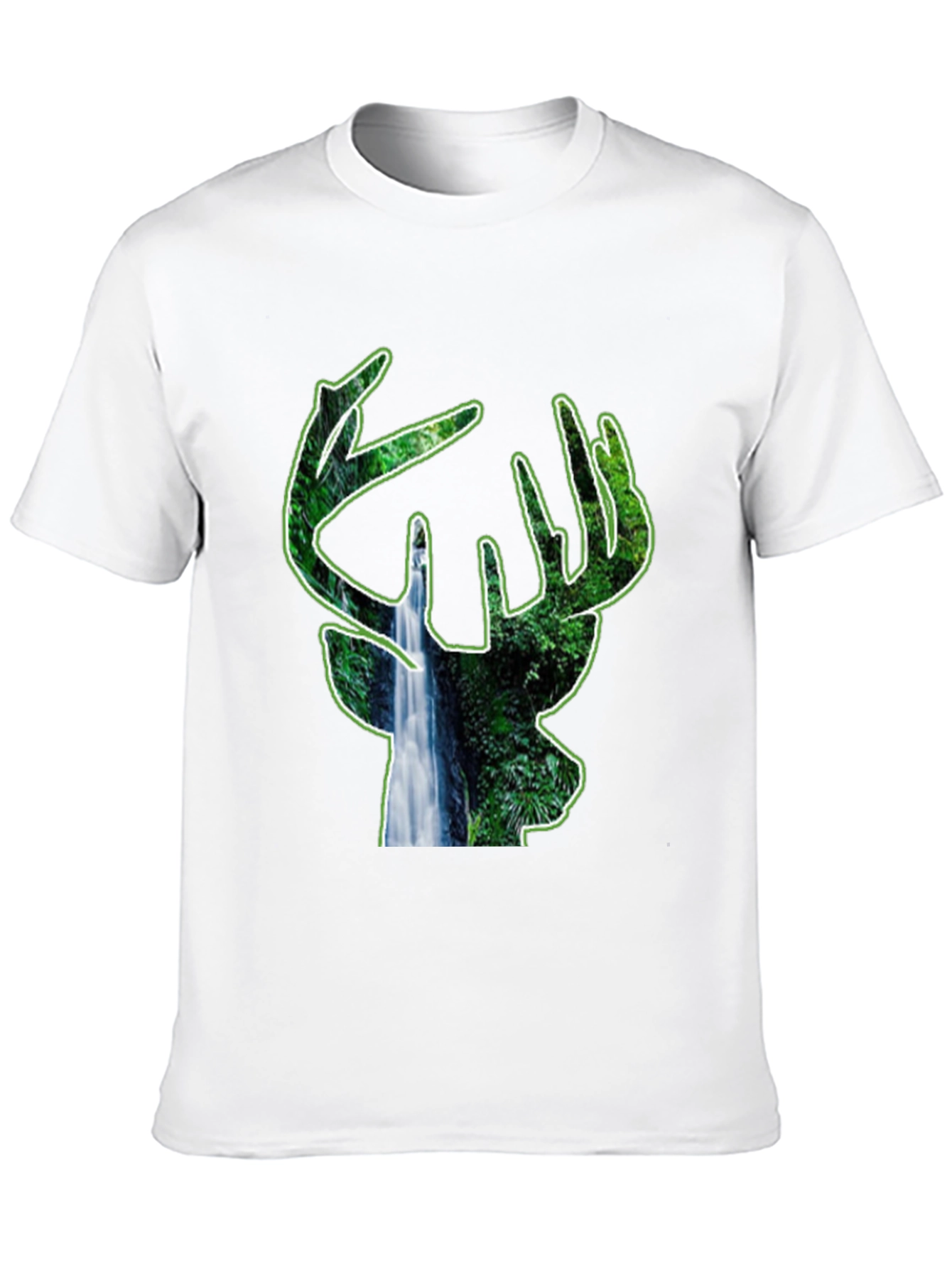 Nature Deer Black T-Shirt