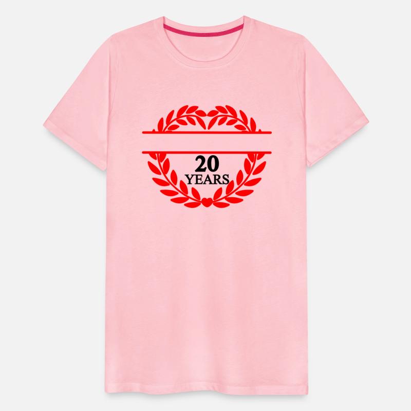 Name banner Twenty years, heart laurel wreath