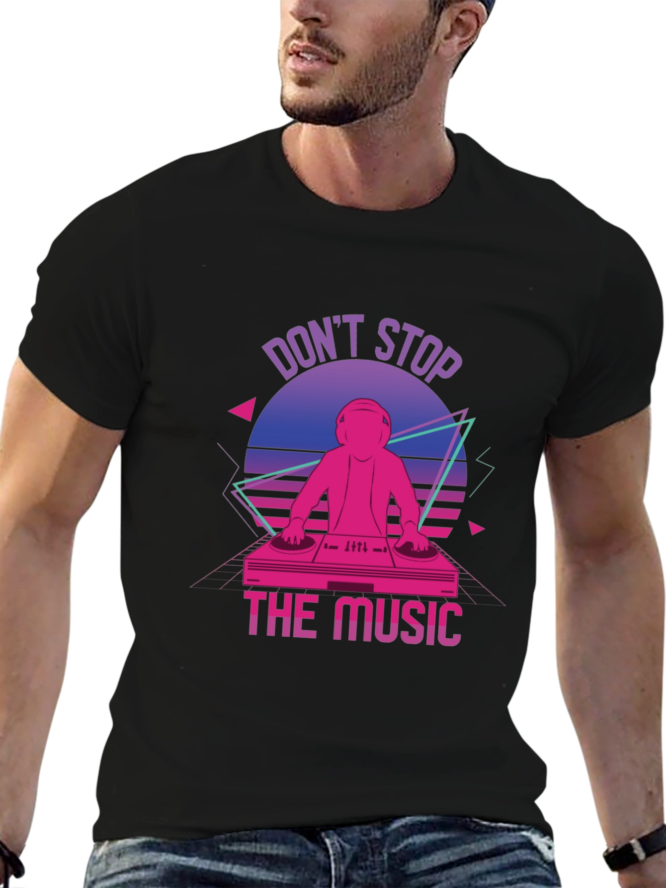 Retro DJ T-Shirt - Dont Stop The Music!