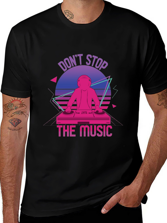 Retro DJ T-Shirt - Dont Stop The Music!