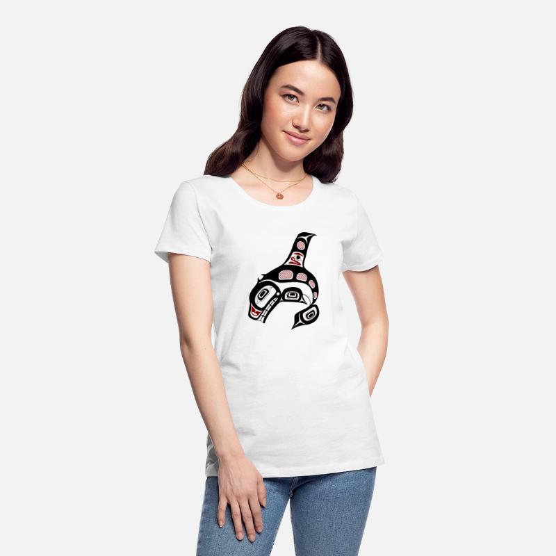 Native American Red Black Haida Orca Killer Whale