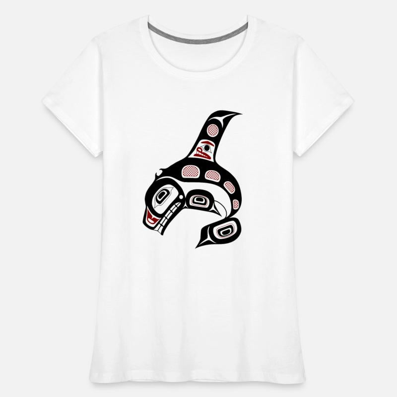 Native American Red Black Haida Orca Killer Whale