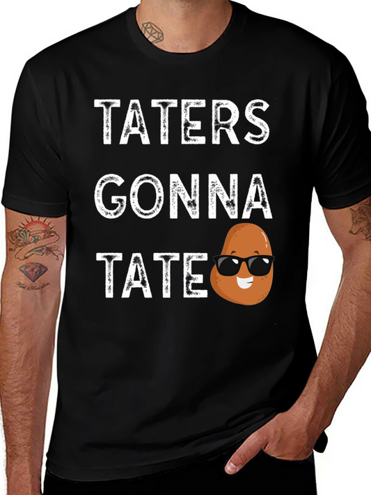Taters Gonna Tate Funny Potato Graphic T-Shirt