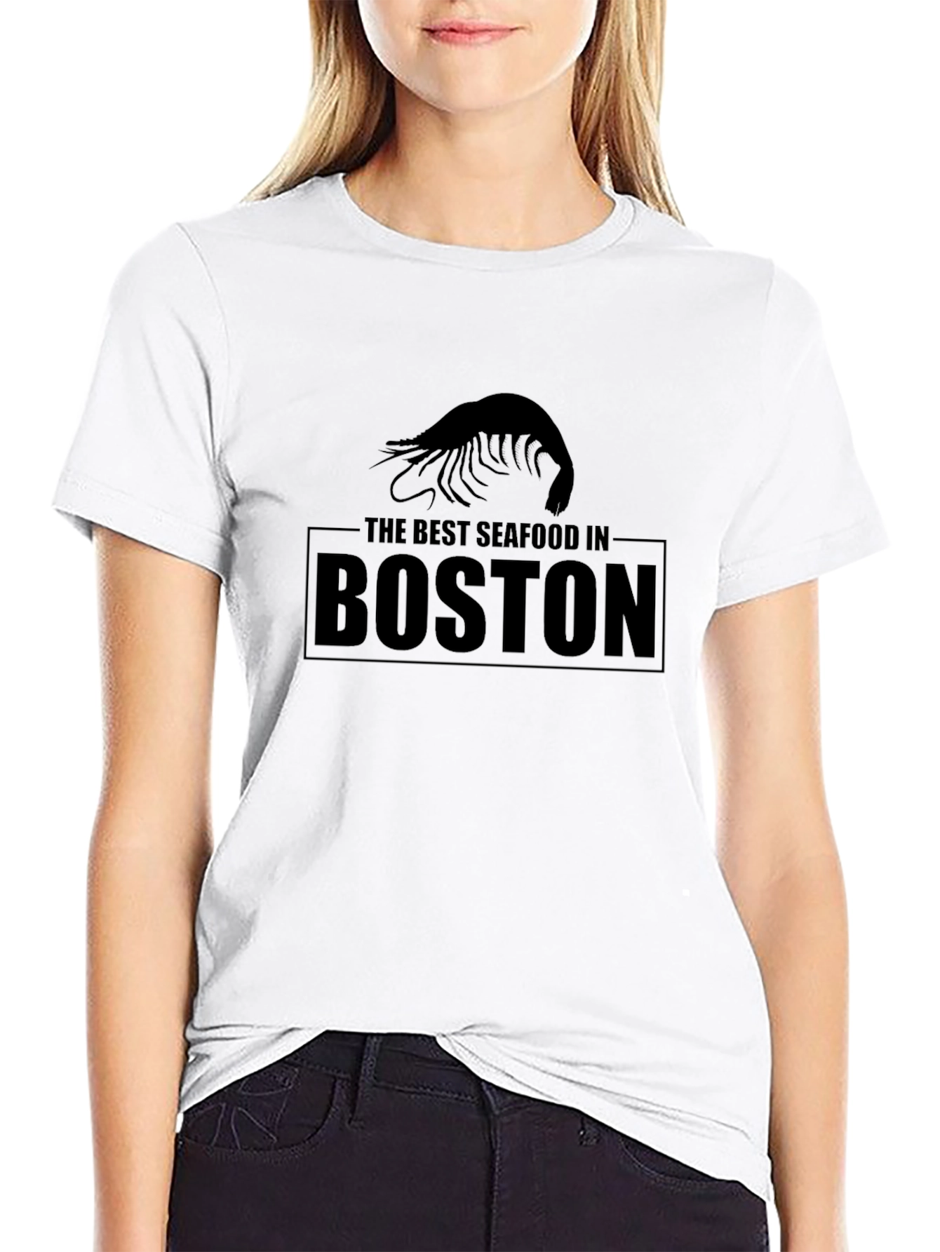 Best Seafood in Boston T-Shirt - Black