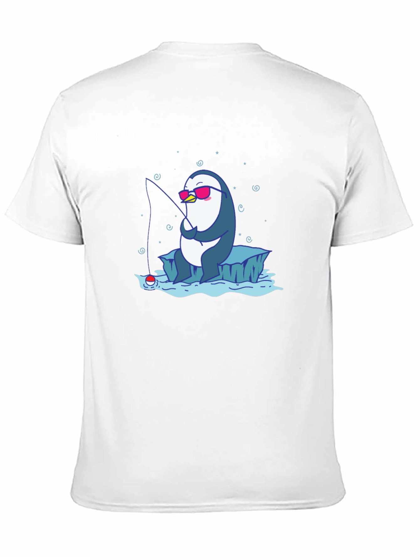 Cool Penguin Fishing T-Shirt