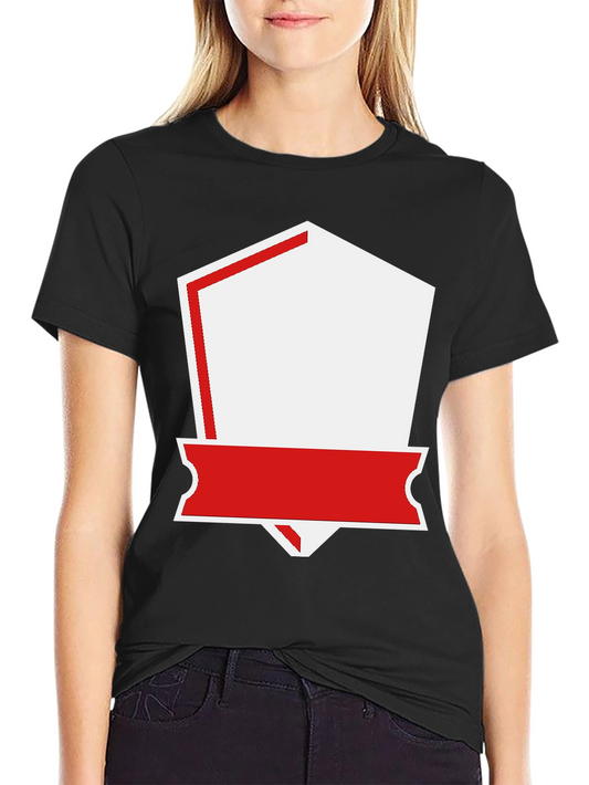 Stylish Black T-Shirt with Custom Patch