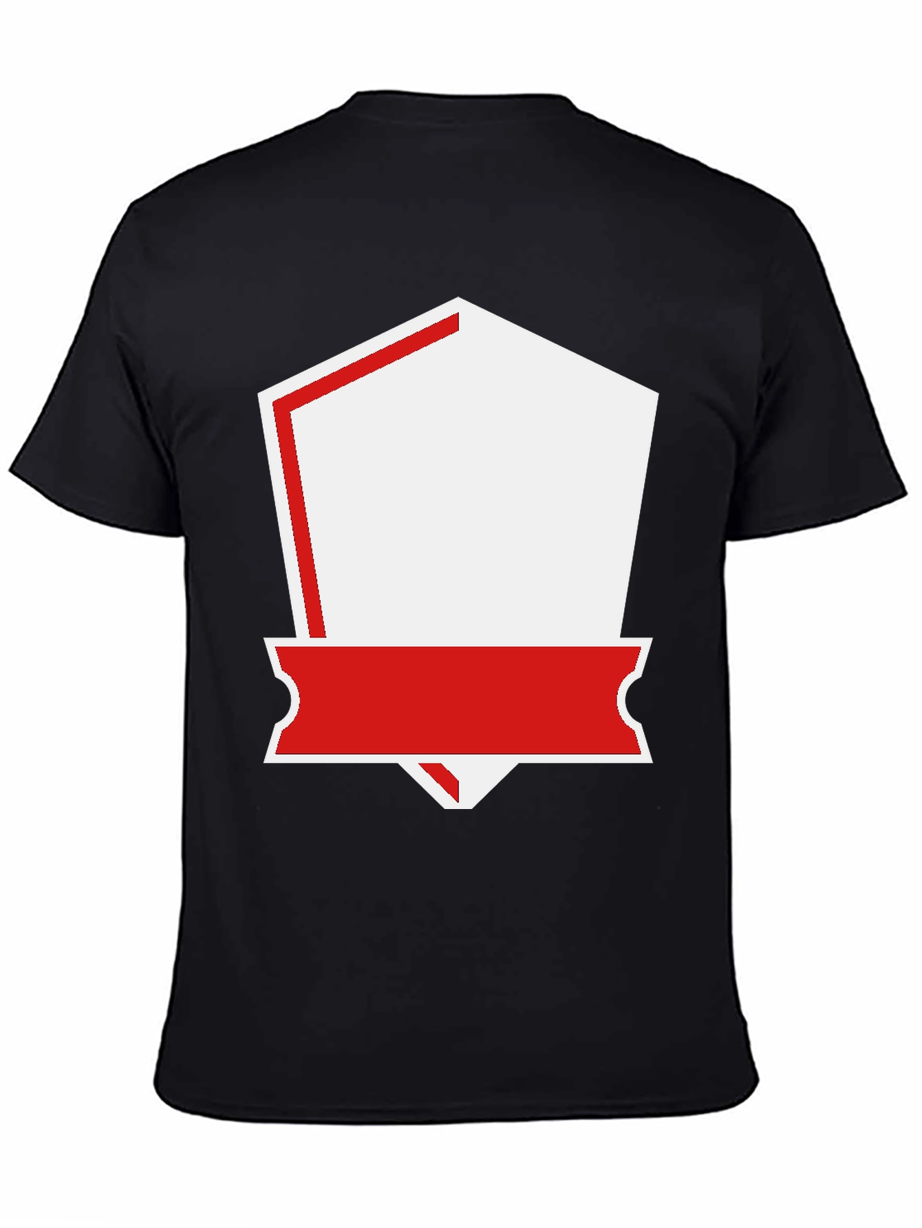 Stylish Black T-Shirt with Custom Patch