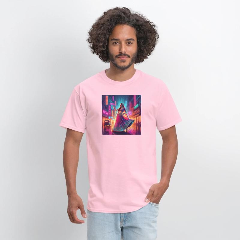 Neon City Glamour Indian Dress