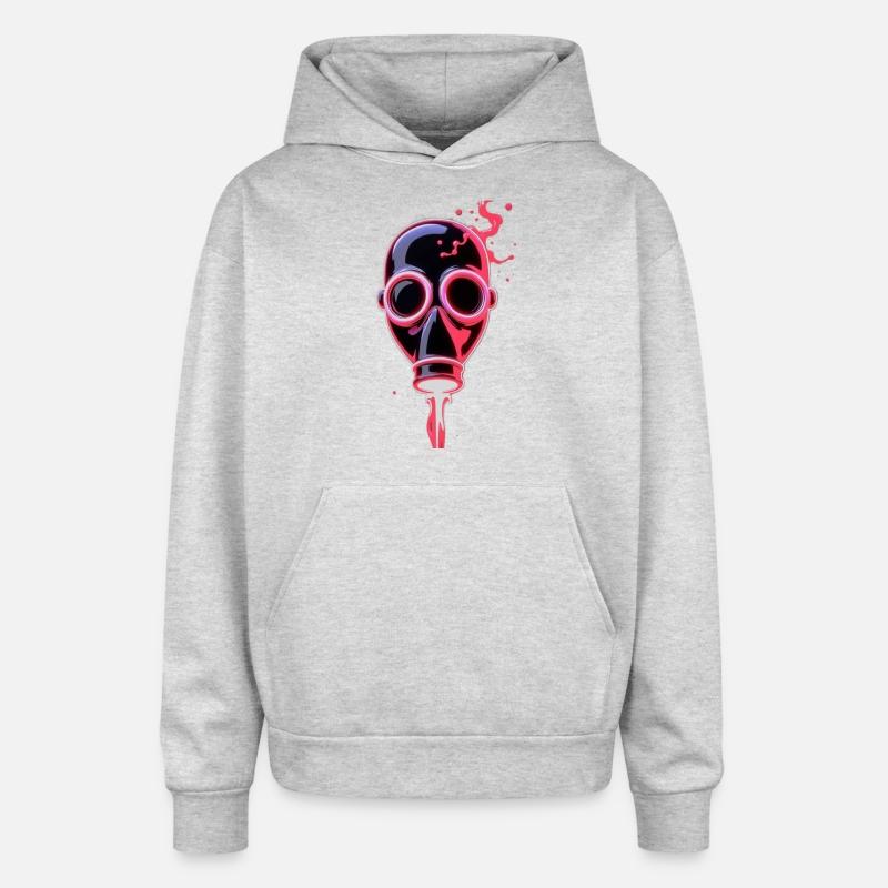 Neon Cyberpunk Gas Mask – Glowing Apocalypse Art