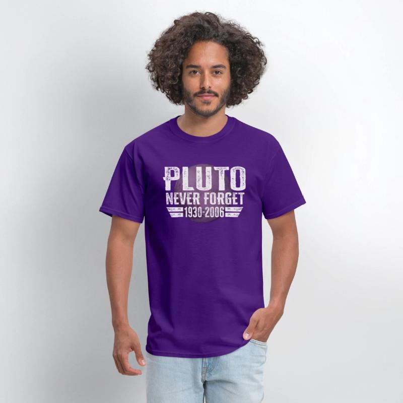 Never Forget Pluto Design Retro Style Funny Space