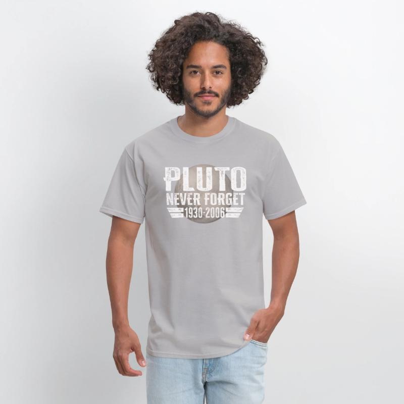 Never Forget Pluto Design Retro Style Funny Space
