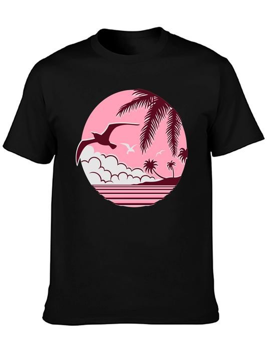 Retro Sunset Beach T-Shirt