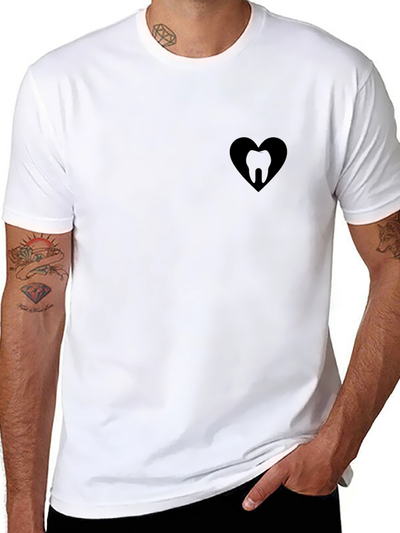Dental Heart T-Shirt - Black