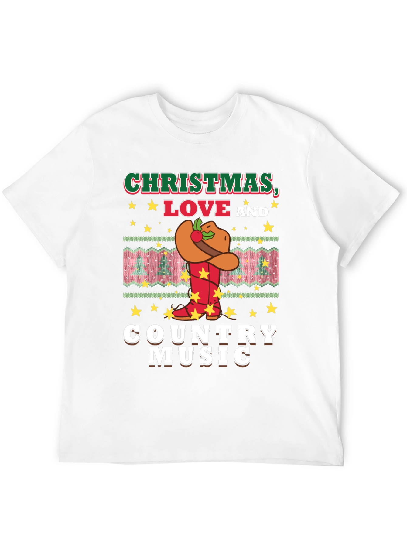 Christmas Love and Country Music T-Shirt