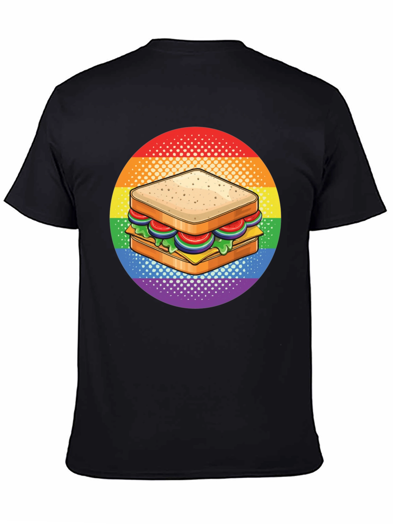 Sandwich Pride T-Shirt - Rainbow Foodie Tee