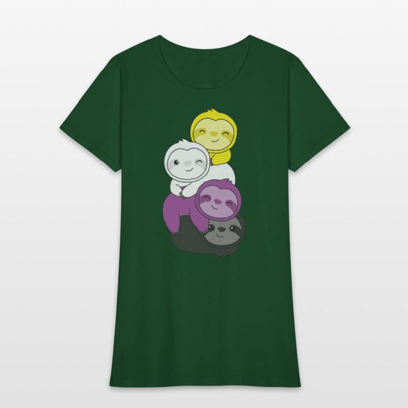 Nonbinary Flag Pride Lgbtq Cute Sloth Pile