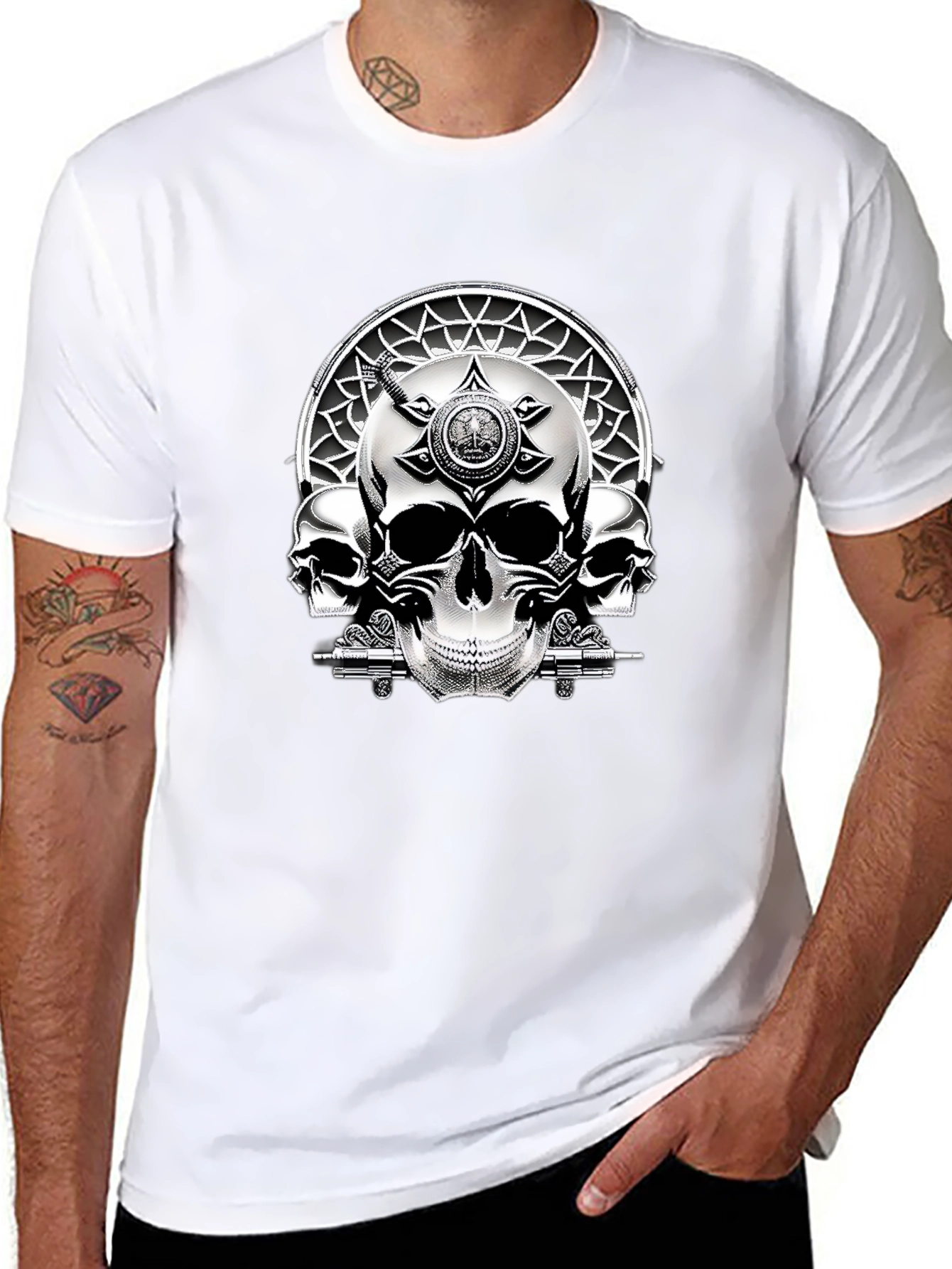 Skull Graphic Black T-Shirt