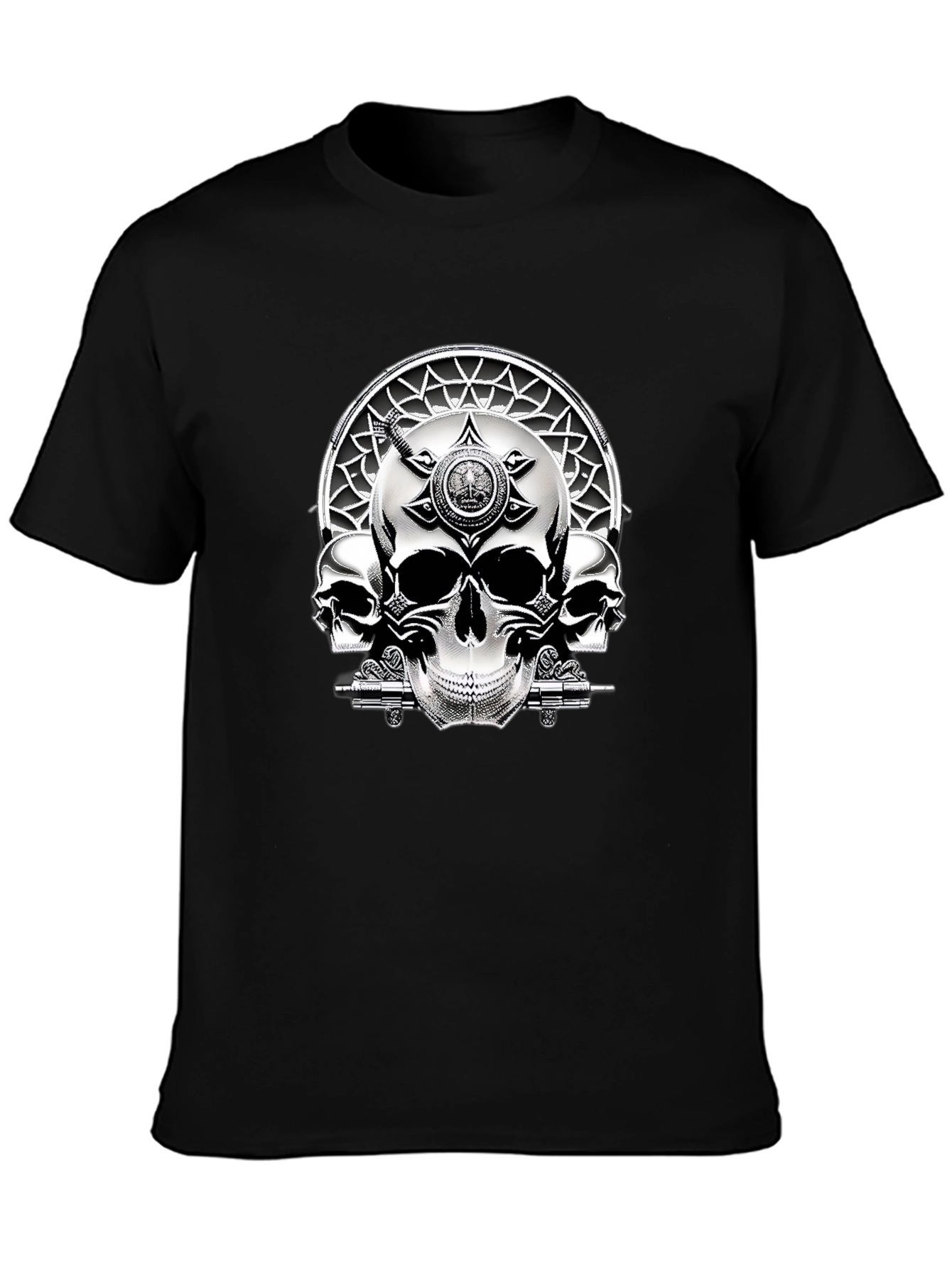 Skull Graphic Black T-Shirt