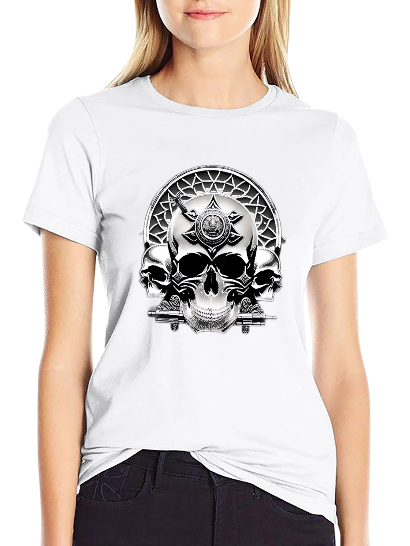 Skull Graphic Black T-Shirt