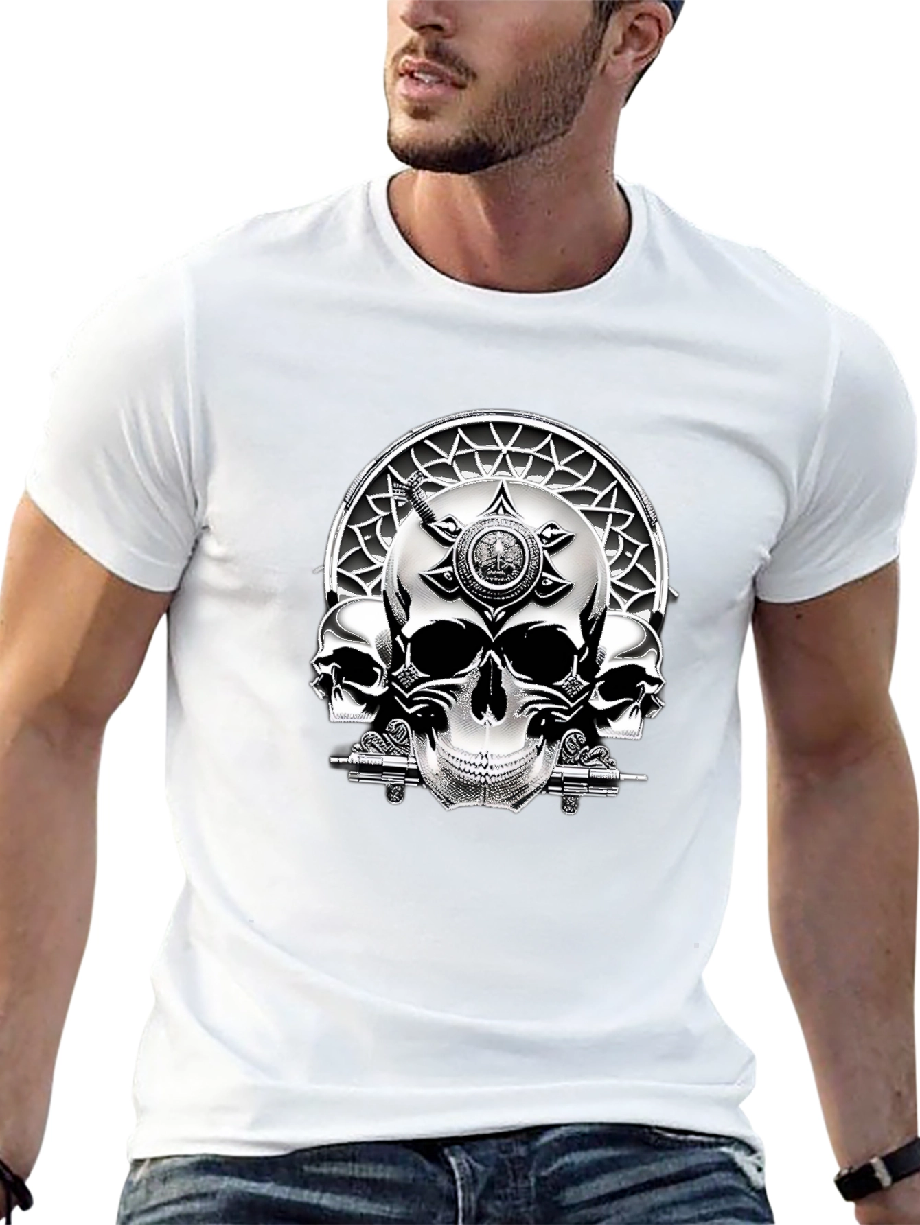 Skull Graphic Black T-Shirt