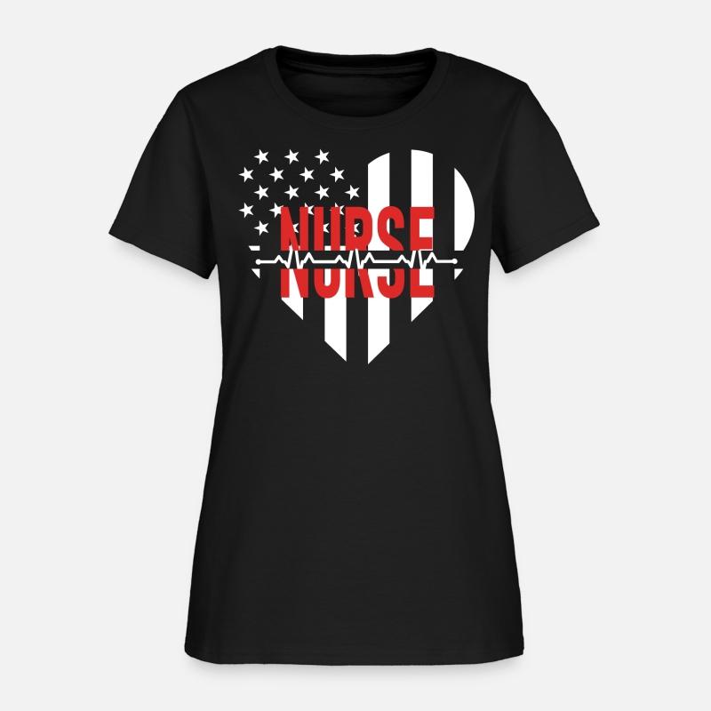 Nurse American flag shirt 4th of july gift