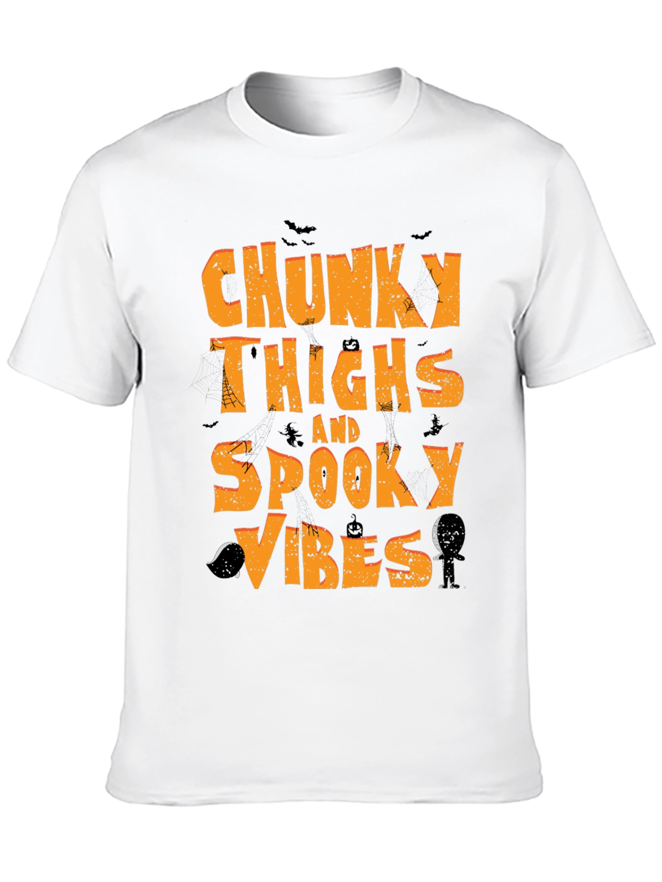 Chunky Thighs Spooky Vibes Halloween T-Shirt