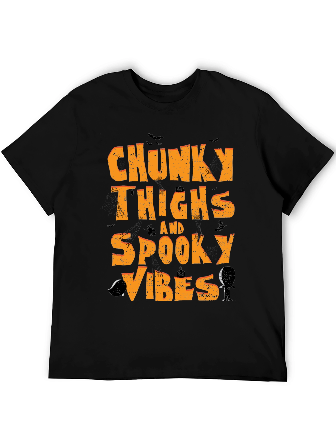 Chunky Thighs Spooky Vibes Halloween T-Shirt